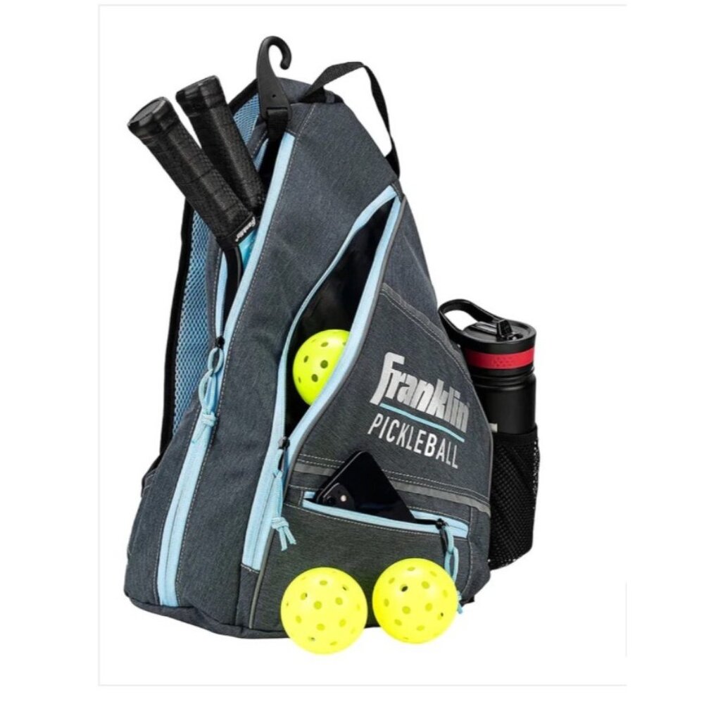 Franklin Pickleball Racket Case Bag NWOT Gray Pockets Shoulder Bag $36